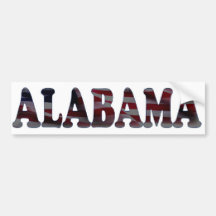 Alabama Etiqueta De Parachoque