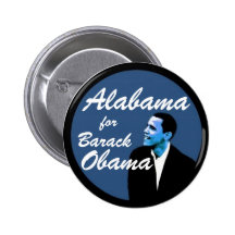 Alabama para Barack Obama Pin
