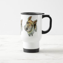 Alambre-cabelludo-zorro-Terrier Tazas De Café