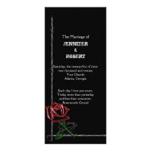 Alambre de púas gótico y programa color de rosa de lona personalizada