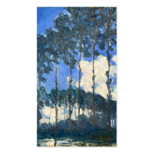 Álamos en los bancos del río Epte - Monet Tarjetas De Visita