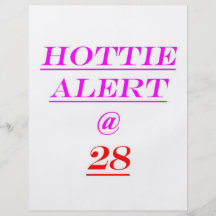 Alarma de 28 Hottie Tarjeta Publicitaria