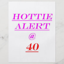 Alarma de 40 Hottie Tarjeton