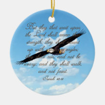 Alas como Eagles, biblia del cristiano del 40:31 d Adorno