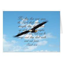 Alas como Eagles, biblia del cristiano del 40:31 d Tarjetas