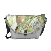Alas de ángeles - Celestite y cristales Amethyst Bolsa De Mensajeria
