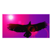 Alas de Eagle Tarjeta Fotográfica