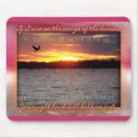 Alas del mousepad del amanecer alfombrilla de ratón