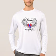 Alas del tatuaje del corazón - cáncer de tiroides  camisetas