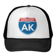 Alaska de un estado a otro AK Gorros Bordados