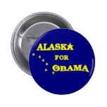 ALASKA PARA el botón de OBAMA Pin