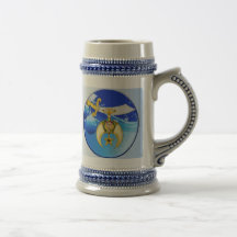Albañil y emblema de Shriner Taza