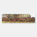 Albaricoqueros en flor de Van Gogh Pegatina De Parachoque
