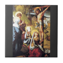 Albrecht Durer - el dolor de siete Marys - Cristo  Azulejo Ceramica