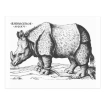 Albrecht Durer - rinoceronte tarjetas postales