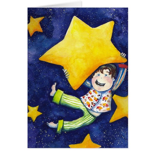 Alcance para las estrellas tarjeta