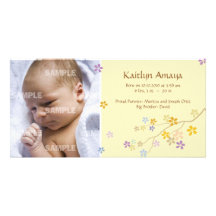 Alcanzando al bebé de la rama (limón) tarjetas fotográficas personalizadas