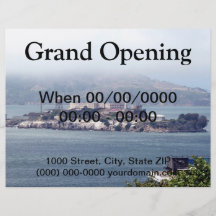 Alcatraz Flyer Personalizado