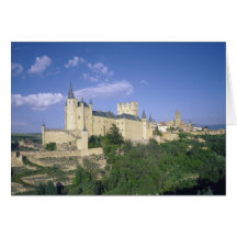 Alcazar, Segovia, Castile León, España 2 Felicitacion