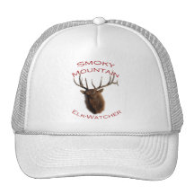 Alces ahumados de la montaña gorras de camionero