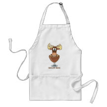 Alces del chocolate delantal