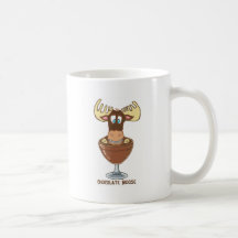 Alces del chocolate tazas