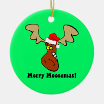 Alces del navidad adornos