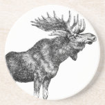 Alces del vintage posavasos cerveza