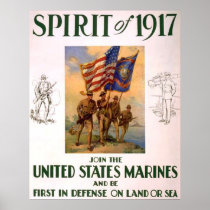Alcohol de 1917-Join los infantes de marina de los posters