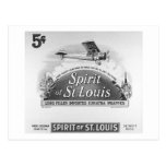 Alcohol de St. Louis - envoltura del cigarro del v Postal