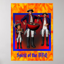 Alcohol del Bbq Poster