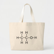 Alcohol - fórmula química bolsa de mano