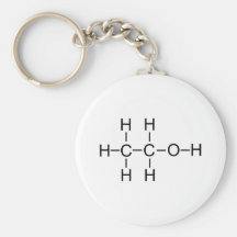 Alcohol - fórmula química llavero