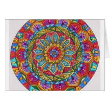 Alcohol y alma, mandala #10 tarjetón