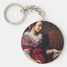 Alegoría de la música de Lippi Lorenzo Llavero Personalizado