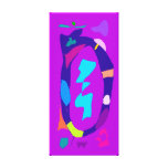 Alegría abstracta de la buena suerte de la felicid lienzo envuelto para galerías