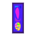 Alegría abstracta de la buena suerte de la felicid impresion en lona