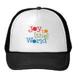Alegría al mundo gorros bordados