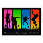Alegría del 8:10 de señor Christian Card Nehemiah Felicitación