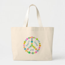 Alegría del amor de la paz bolsa de mano