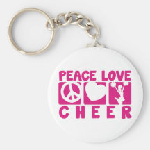 Alegría del amor de la paz llavero personalizado
