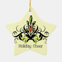 Alegría del día de fiesta del muérdago ornamento de navidad