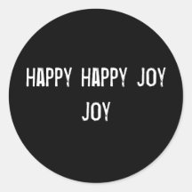 alegría feliz feliz de la alegría etiquetas redondas