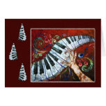 Alegría musical - tarjeta del día de fiesta del pi