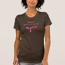 Alegría si usted ama boobs: ROSA Camisetas