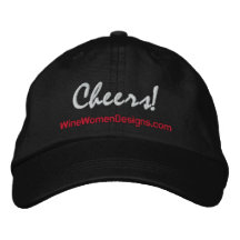 ¡Alegrías!  Diseños de las mujeres del vino oscuro Gorra De Beisbol