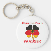 Alemanes personalizada me besan que soy Wasser Llaveros