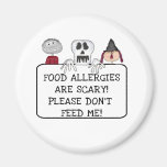 Alergias alimentarias de Halloween Imán De Frigorifico