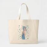 Aleta azul del copo de nieve bolsas