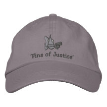 "Aletas del gorra bordado de la justicia" - Gorra Bordada